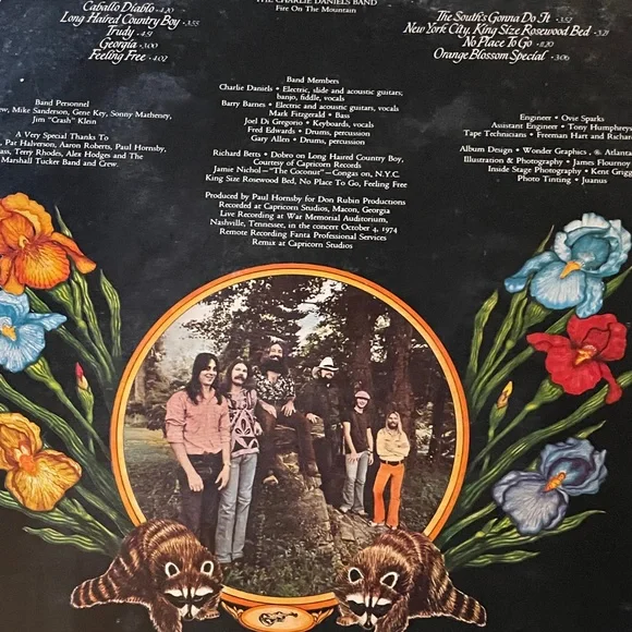 The Charlie Daniels Band 'Fire on the Mountain' vintage Album 1974 - Picture 4 of 6